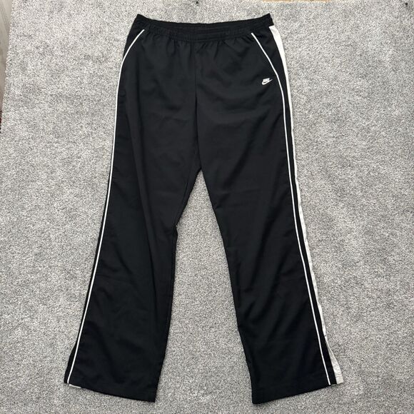 Nike Track Pants Womens Large Y2K Fit Dry Streetwear Athleisure Slit at Ankle - Picture 1 of 16